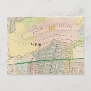 Cartão Postal Atlas do Mapa de Yonkers NY