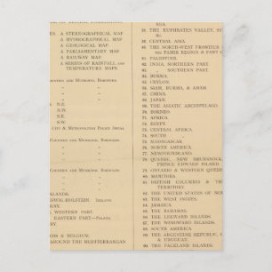 Cartão Postal Atlas londrino da geografia universal de Stanford