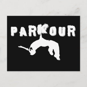 Cartão Postal Atleta de Parkour