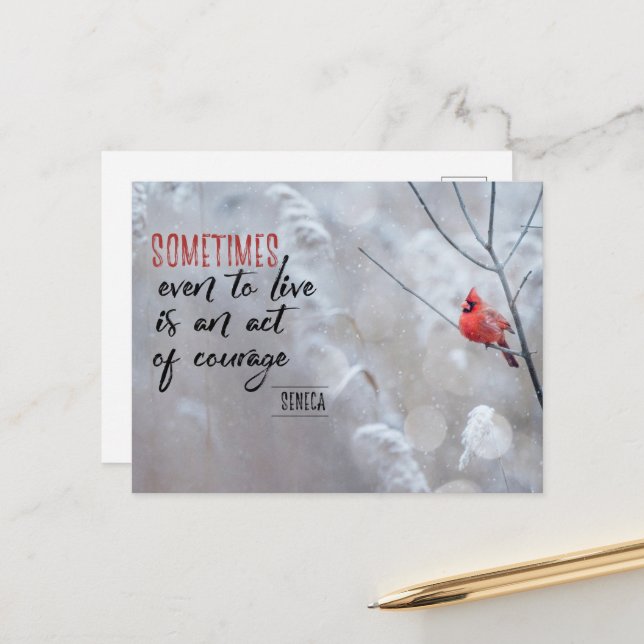 Cartão Postal Ato de Coragem (Frente/Verso In Situ)
