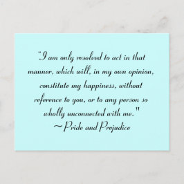 Cartão Postal Ato de forma a constituir a felicidade Jane Austen