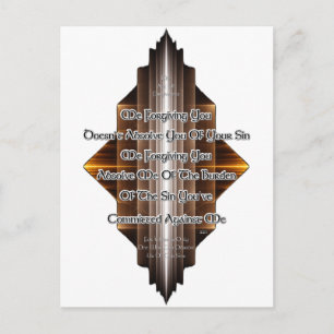 Cartão Postal Ato De Perdão