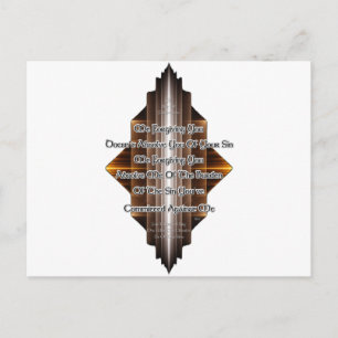 Cartão Postal Ato De Perdão