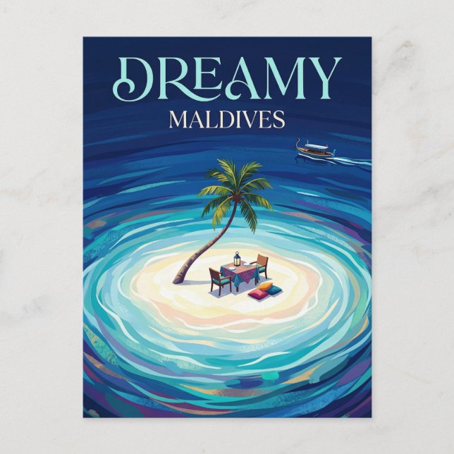 Cartão Postal Atol Baa Maldivas (Frente)