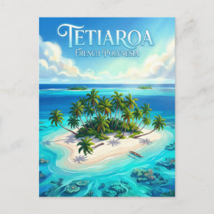 Cartão Postal Atol de Tetiaroa Polinésia Francesa