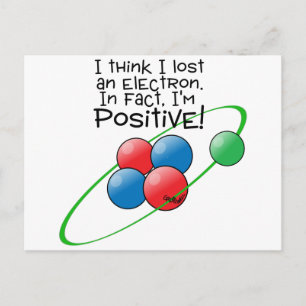 Cartão Postal Atom positivo
