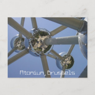 Cartão Postal Atomium, Bruxelas, Bélgica Cartão-postal