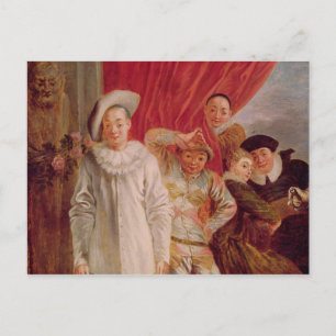 Cartão Postal Atores da Comedie Italienne