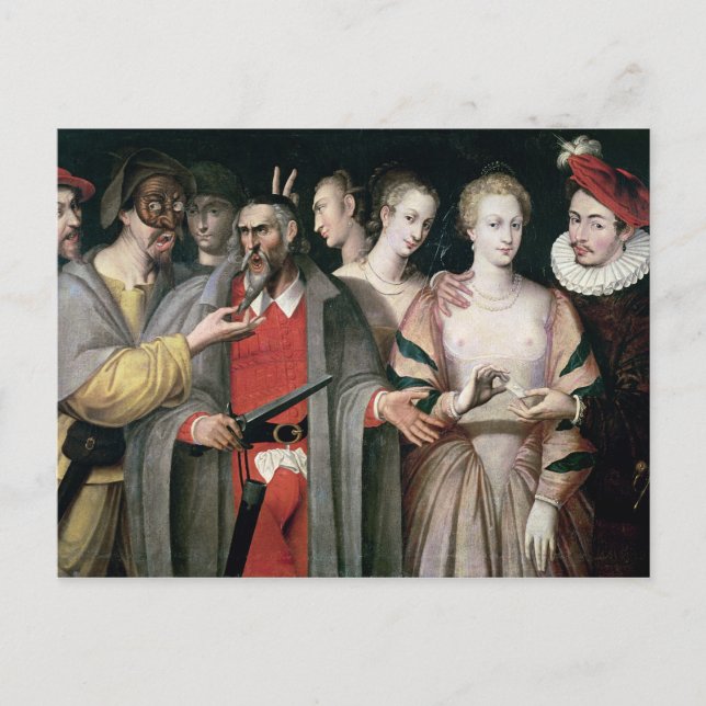 Cartão Postal Atores da Commedia dell'Arte (Frente)