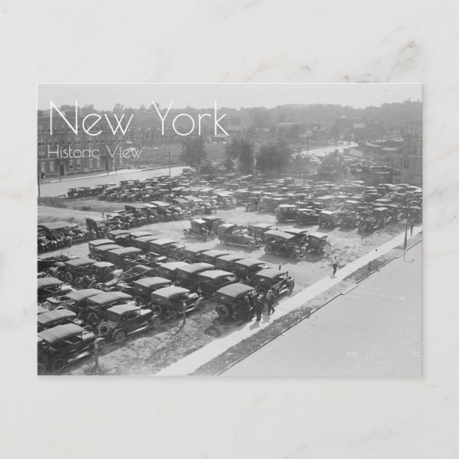 Cartão Postal Atos Estacionados No Campo Ebbets (Frente)