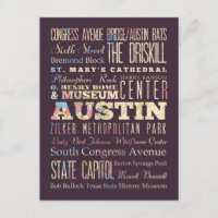 Atrações & lugares famosos de Austin, Texas.