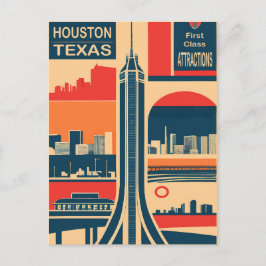 Cartão Postal Atrações Turísticas de Houston, Texas, Viagens
