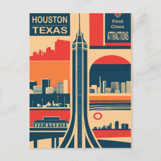 Cartão Postal Atrações Turísticas de Houston, Texas, Viagens