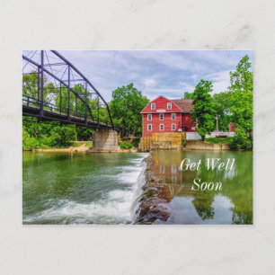 Cartão Postal Através da Cachoeira de War Eagle Creek Melhoras L