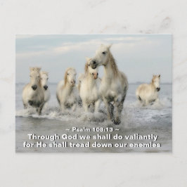 Cartão Postal Através de Deus, faremos o Salmo Valiant 108:13