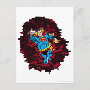 Cartão Postal Através de uma parede de tijolos