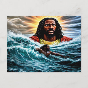 Cartão Postal Através do Cartão-Postal de Águas Perturbadas