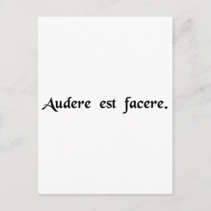 Cartão Postal Atrever-se é fazer.