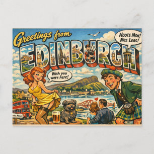 Cartão postal atrevido clássico de Edimburgo