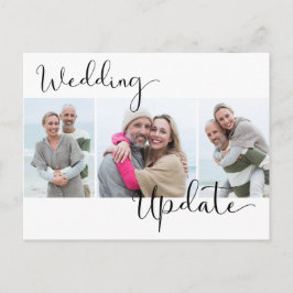 Cartão Postal Atualização de casamento 3 Foto adiada Casamento