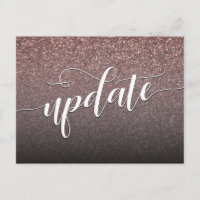 Atualização de casamento adiada do rosa Dourado Gl