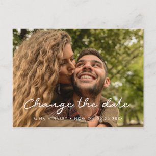 Cartão Postal Atualização simples do casamento Alterar a data