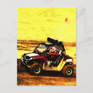 Cartão Postal ATV Rider - Todos os Terrenos Extremos