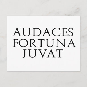 Cartão Postal Audaces Fortuna Juvat