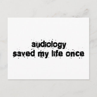 Cartão Postal Audiologia Salvou Minha Vida Uma Vez
