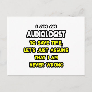 Cartão Postal Audiologista Engraçado T-Shirts e presentes