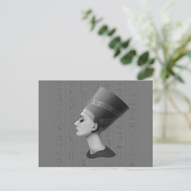 Cartão Postal Audrey Hepburn Nefertiti (Em pé/Frente)