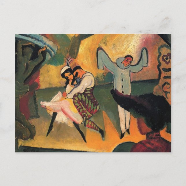 Cartão Postal August Macke - Balé russo (Frente)