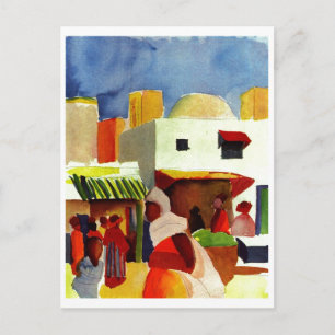 Cartão Postal August_Macke - Canvas do Mercado Argel 1914