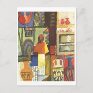 Cartão Postal August Macke - Dealer with Jugs 1914 Jug Vendor