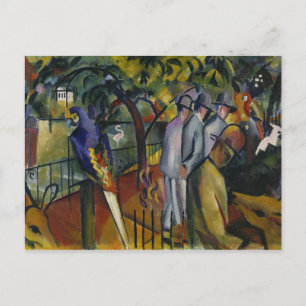 Cartão Postal August Macke Jardim Zoológico I