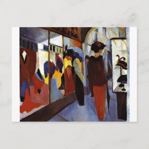 Cartão Postal August Macke - pintura colorida, Compro Fashion