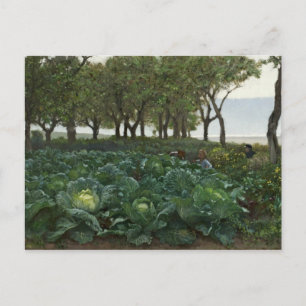 Cartão Postal August Malmstrom - Crianças Jogando no Jardim