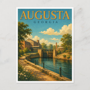 Cartão Postal Augusta Geórgia Augusta Canal GeoSaga