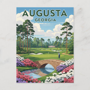 Cartão Postal Augusta Georgia Viagem