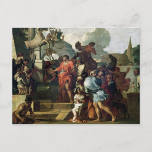 Cartão Postal Augusto antes do túmulo de Alexandre III