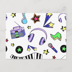 Cartão Postal Aumente a música