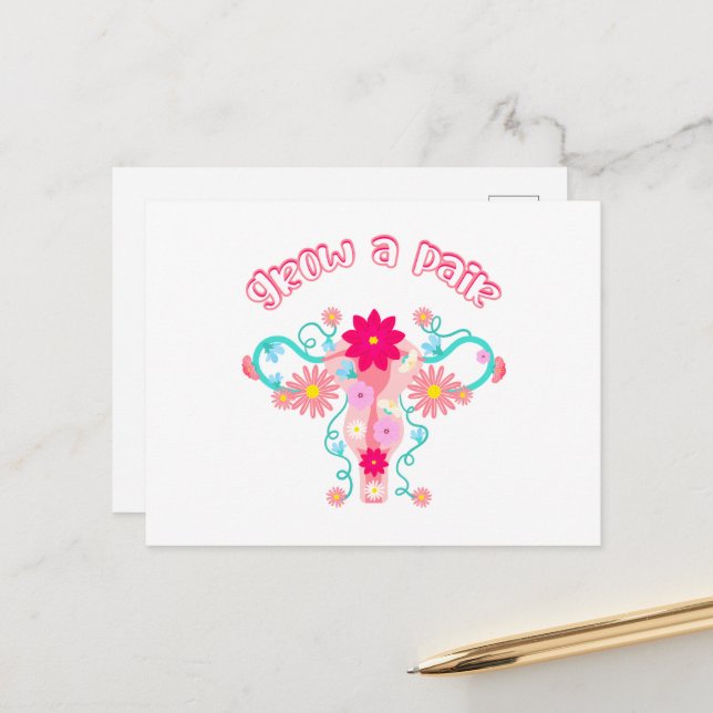 Cartão Postal Aumente um par - Feministas Responsáveis pelos Dir (Frente/Verso In Situ)