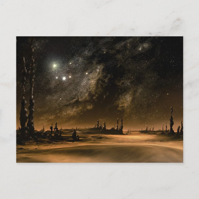 Cartão Postal Aumento da Galáxia (Frente)