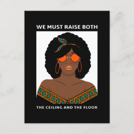 Cartão Postal Aumento do teto para os direitos das mulheres no B
