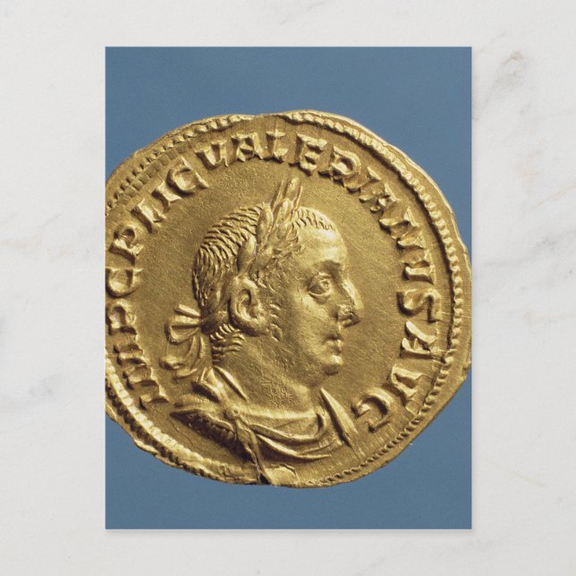 Cartão Postal Aureus de Valeriano I (Frente)