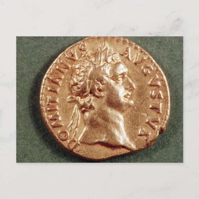 Cartão Postal Aureus of Domitian (Frente)