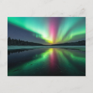 Cartão Postal Aurora Boreal