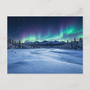 Cartão Postal Aurora Boreal
