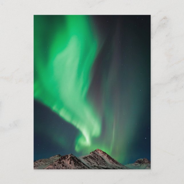 Cartão Postal Aurora Boreal | Anchorage, Alasca (Frente)