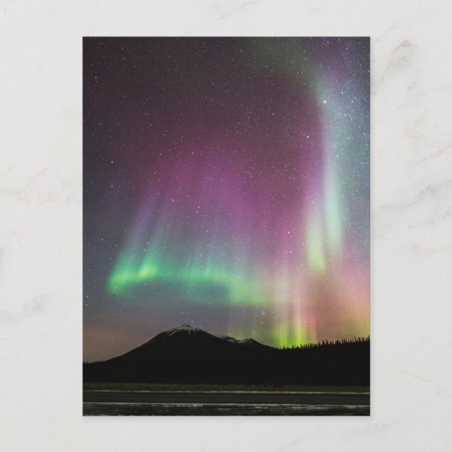 Cartão Postal Aurora Boreal | Cordilheira Brooks, Alasca (Frente)